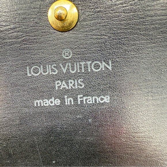 Louis Vuitton Elise Compact Wallet Black Epi Leather Vintage 1992 Authentic - Picture 5 of 17